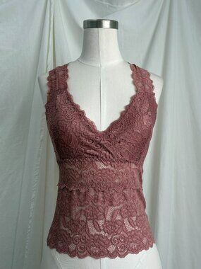 NWT Pink Lace Bralette L/XL